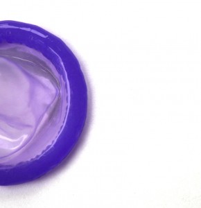 purple condom