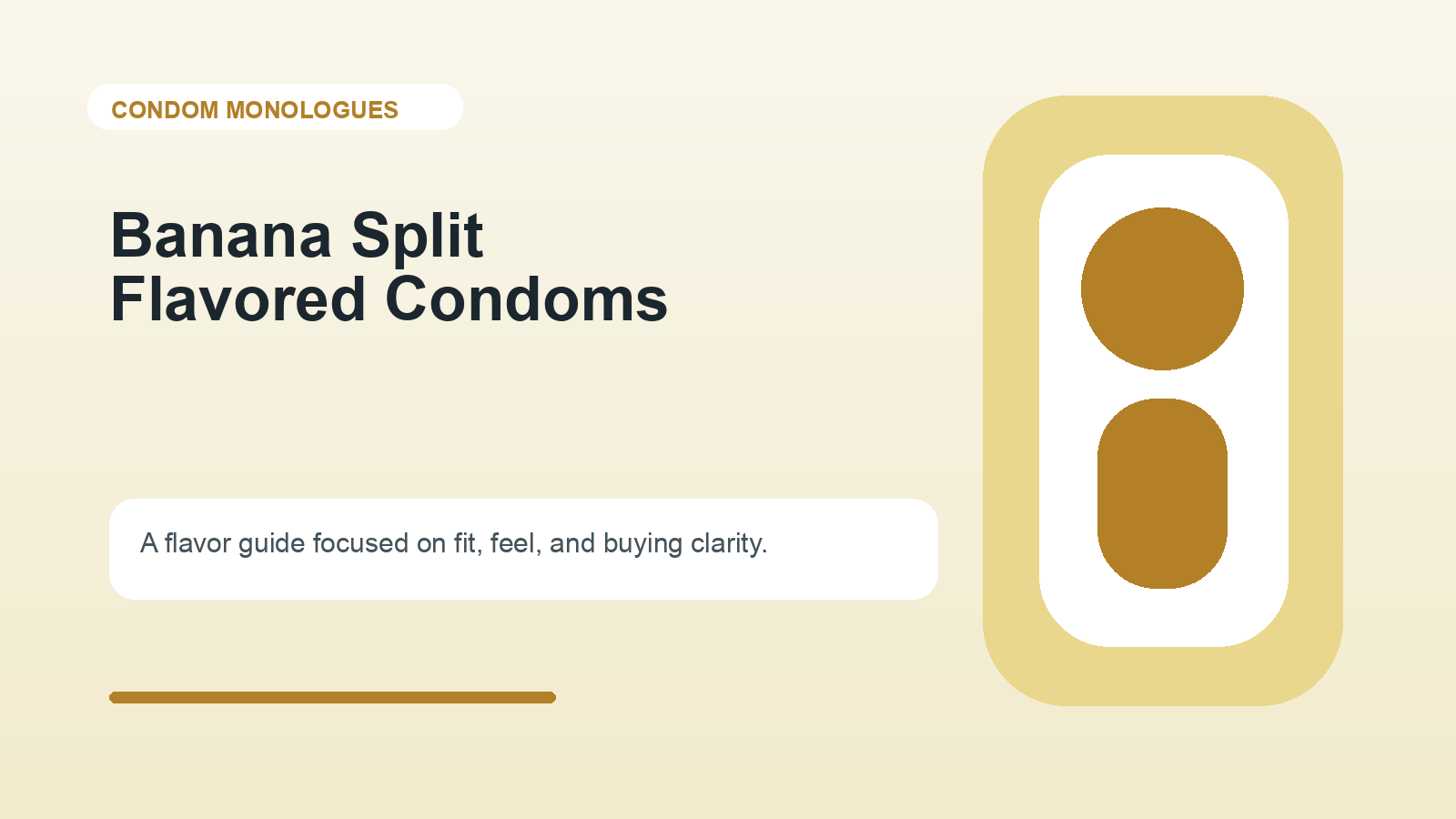 Exploring the Sweet Side of Safe Sex: A Guide to Banana Split Flavored Condoms 🍌