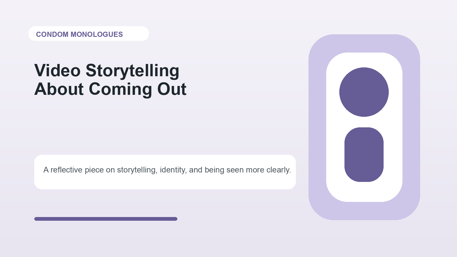 Video Storytelling about ‘Coming Out’ by a Mormon