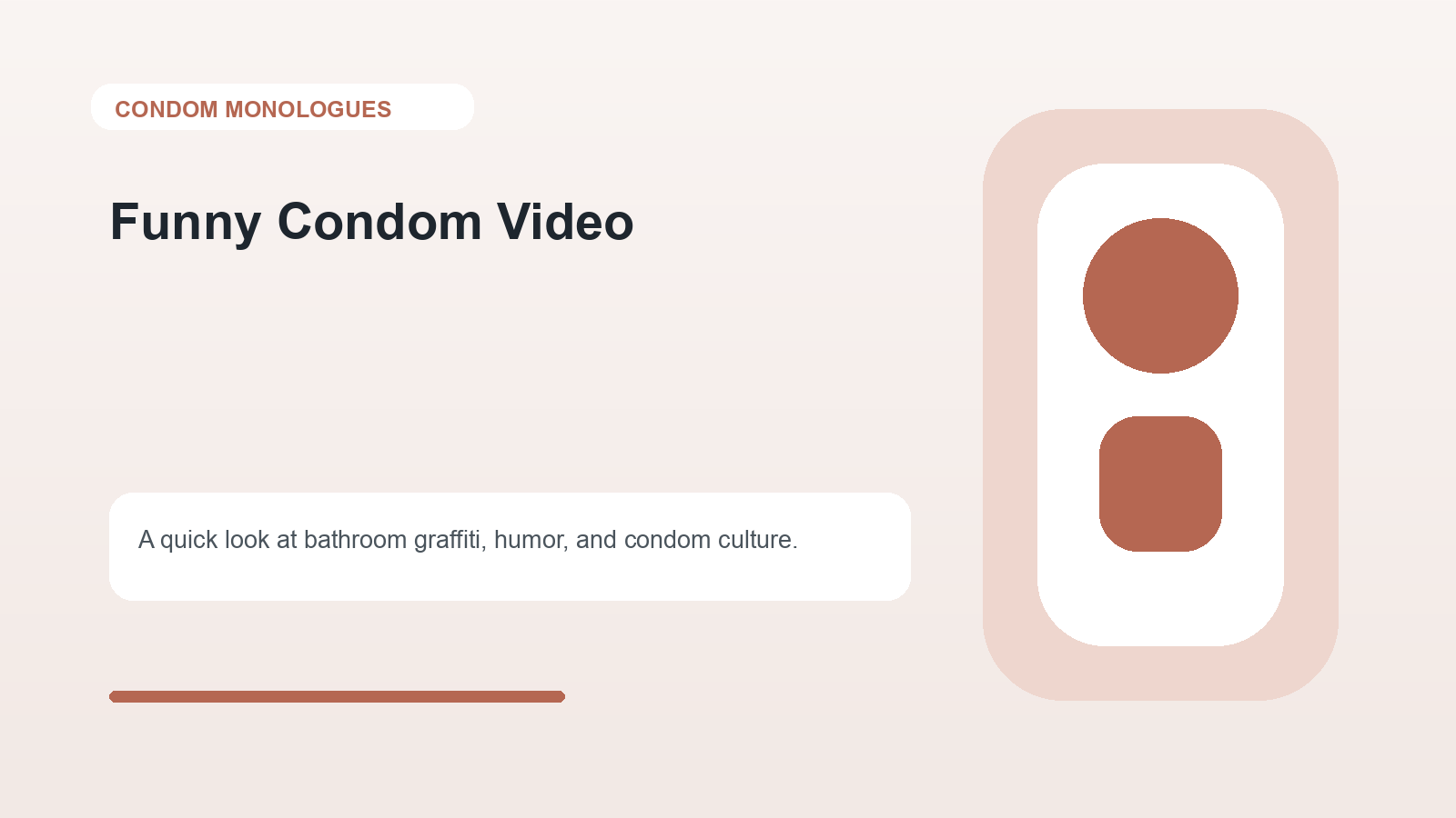 Funny Condom Video: What Goes On With Toilet Graffiti?