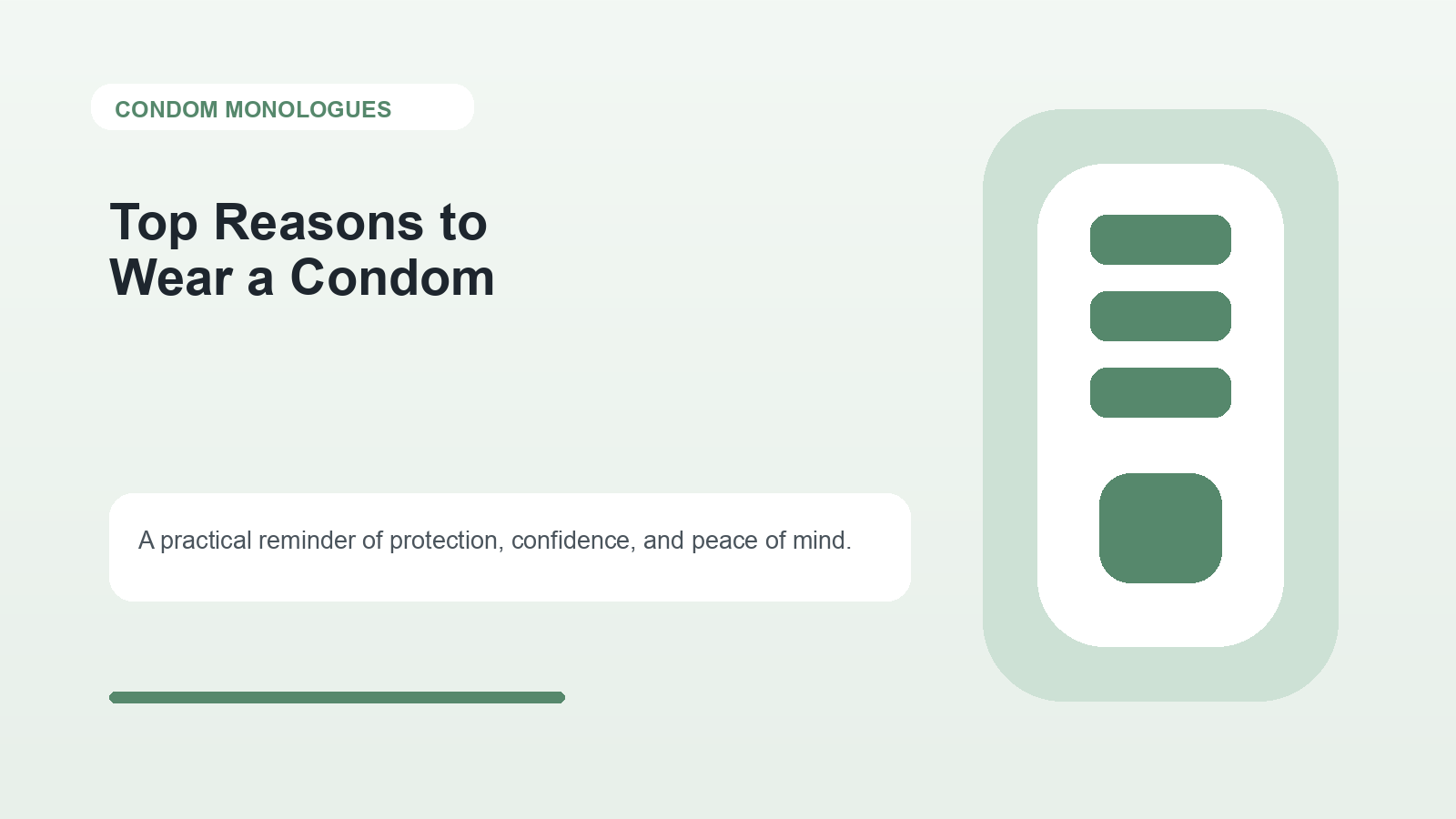 Top Reasons to Wear a Condom
