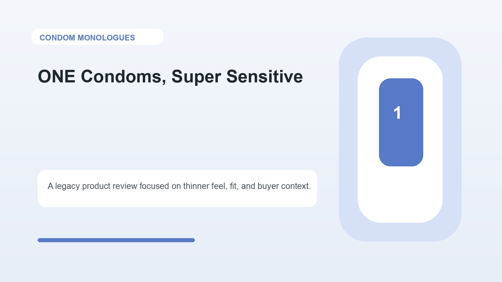 ONE Condoms, Super Sensitive